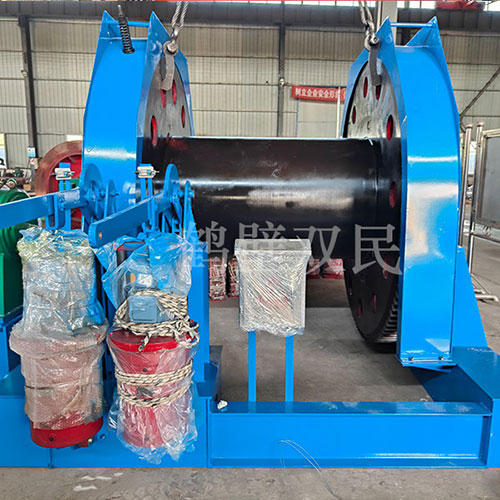 鶴壁雙民鑿井絞車25噸雙筒、16噸雙筒展示與發貨！